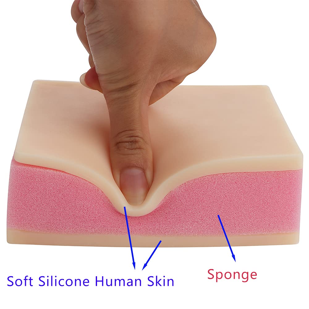 Silicone Sponge Human Skin Injection Pad Training Model, Nurse Student Practice, No Syringe Included!!!