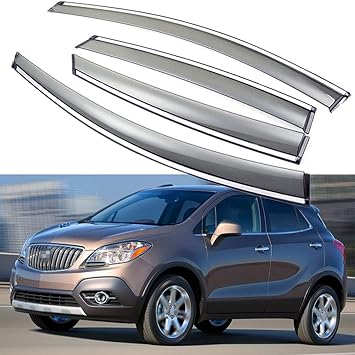 Amazon Com Speedlong 4pcs Car Window Visor Vent Shade Deflector Sun Rain Guard Compatible With Buick Encore 2013 2014 2015 2016 Buick Encore 2013 2016 Automotive