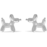 Boma Jewelry Sterling Silver Balloon Animal Dog Stud Earrings