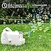 Bubble Machine, iTeknic Automatic Bubble Blower, Portable Auto Bubble Maker with High Output for Outdoor/Indoor Use,Powered by Plug-in or Batteries , Bubble Toys and Gifts for Kids Girls Boys (White)