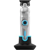 Gamma+ Cyborg Professional Metal Cordless Digital Brushless Hair Trimmer | Ergonomic, Skeleton Design, X-Pro Wide Blade, USB-C Rechargeable, Up to 7500 RPM