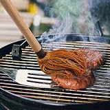 KLOPINXINGH Barbecue Brush Set Cast Iron Sauce Pot Mop Brush Replacement Heads view 2