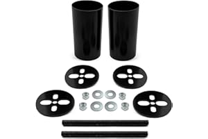 MILLISEC DIY Bag Mounting Brackets Cups Universal Fabricator Air Ride Suspension, Automobile Air Spring Accessories, Suitable for Automobile Modification, Fits Most Cars