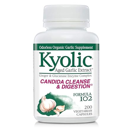 Buy Wakunaga Kyolic Formula 102 Aged Garlic Extract Candida Cleanse Digestion 200 Veggie Caps Online At Low Prices In India Amazon In