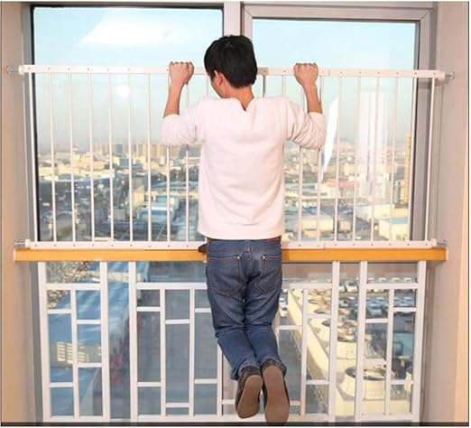 Amazon Com Xjjun Bay Window Fence Child Protection Fence Stealth Safety Net Punch Free High Level Anti Theft Balcony Aluminum Alloy 80cm High Color White Size 6piece 324 380cm Home Kitchen