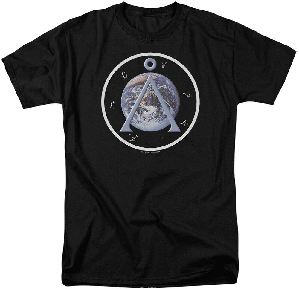 Stargate SG1 Show Earth Emblem Licensed Adult TShirt Cotton Tee Shirt