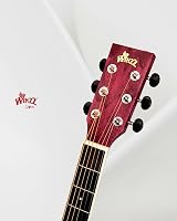 Winzz 40 Inch Acoustic Guitar Beginner Kit Red Color Design view 2