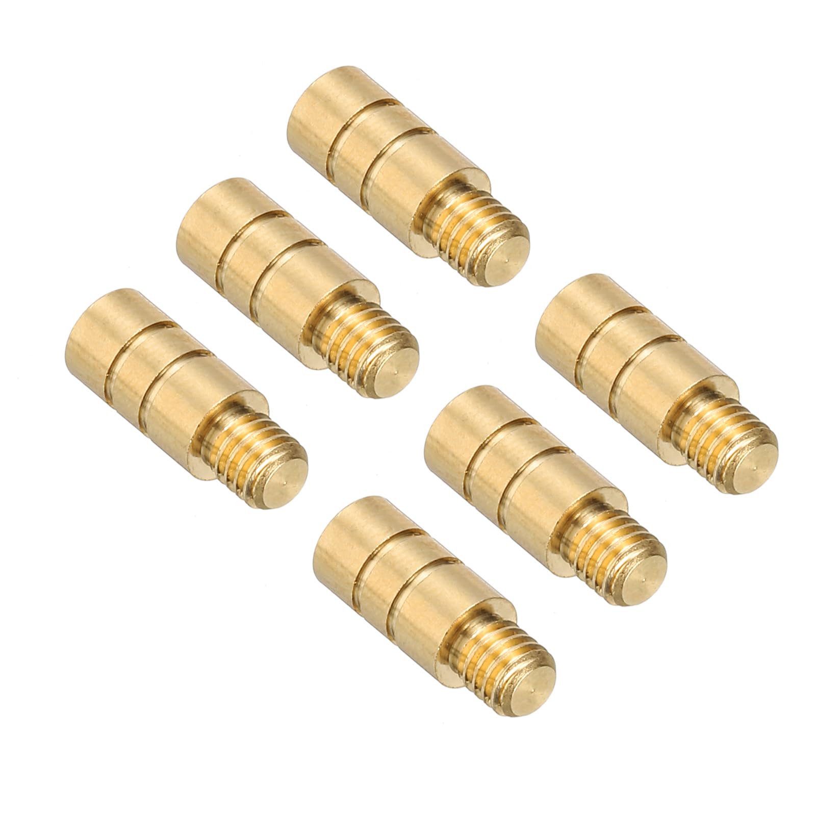 PATIKIL 2g Dart Weights, 6Pcs Brass Add Accentuator 2BA Thread for Dart Counter Weight Accessories, Gold Tone