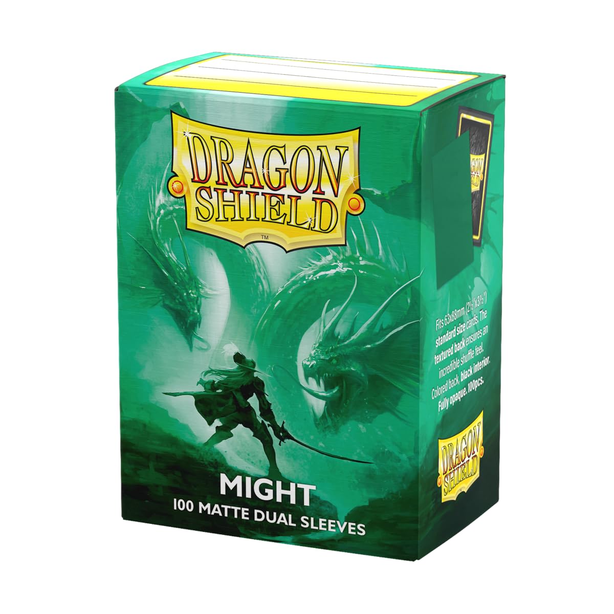 Dragon Shield | Matte Dual Standard Size Card Sleeves | 100 CT - Smooth & Tough Premium TCG Sleeves - Compatible with Pokemon, Flesh & Blood, One Piece & Magic The Gathering | Might