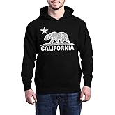 shop4ever California Distressed White Bear Hoodies Cali Sweatshirts