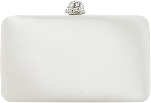 dune grey clutch bag