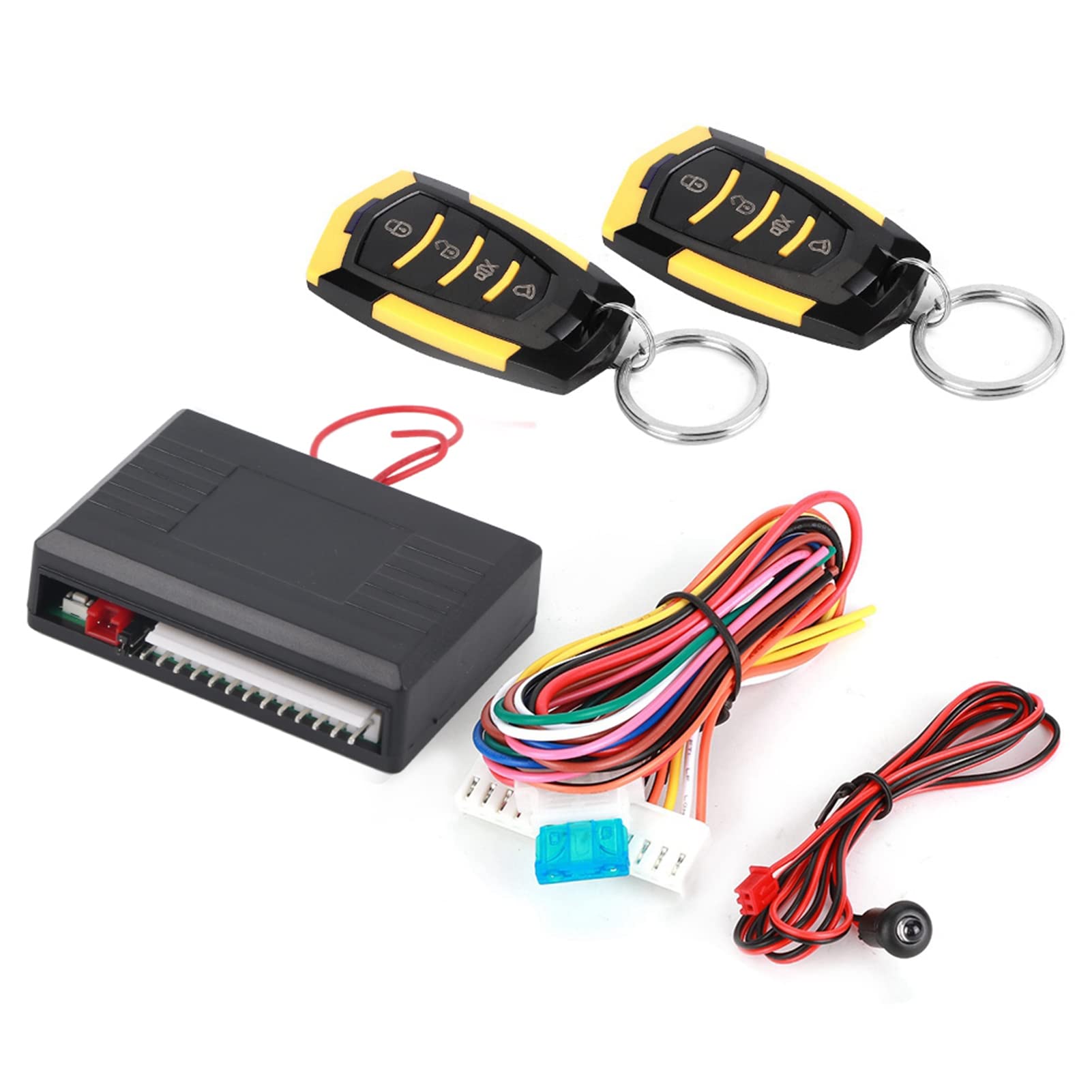 EVTSCAN Universal Car Alarm Keyless Entry System Central Locking Kit with Remote Control