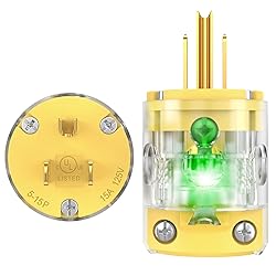 NEMA 5-15 Extension Cord Repair Ends Illuminated