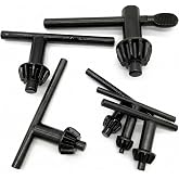 6 Sizes Heavy Duty Drill Chuck Key Set, Drill Press Chuck Key Wrench | Compatible with 5/32" (4mm),1/4" (6mm),3/8" (10mm),1/2" (13mm),5/8" (16mm),3/4" (20mm) for Electric Drill &amp; Drill Press