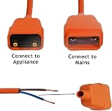 SPARES2GO 12m Cable & Lead Plug Repair Extension 2 Core Pin Coupler Socket 12m view 5