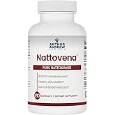 Arthur Andrew Medical, Nattovena, Pure Nattokinase Supplement, Double Strength 4,000 FUs per Capsule, 180