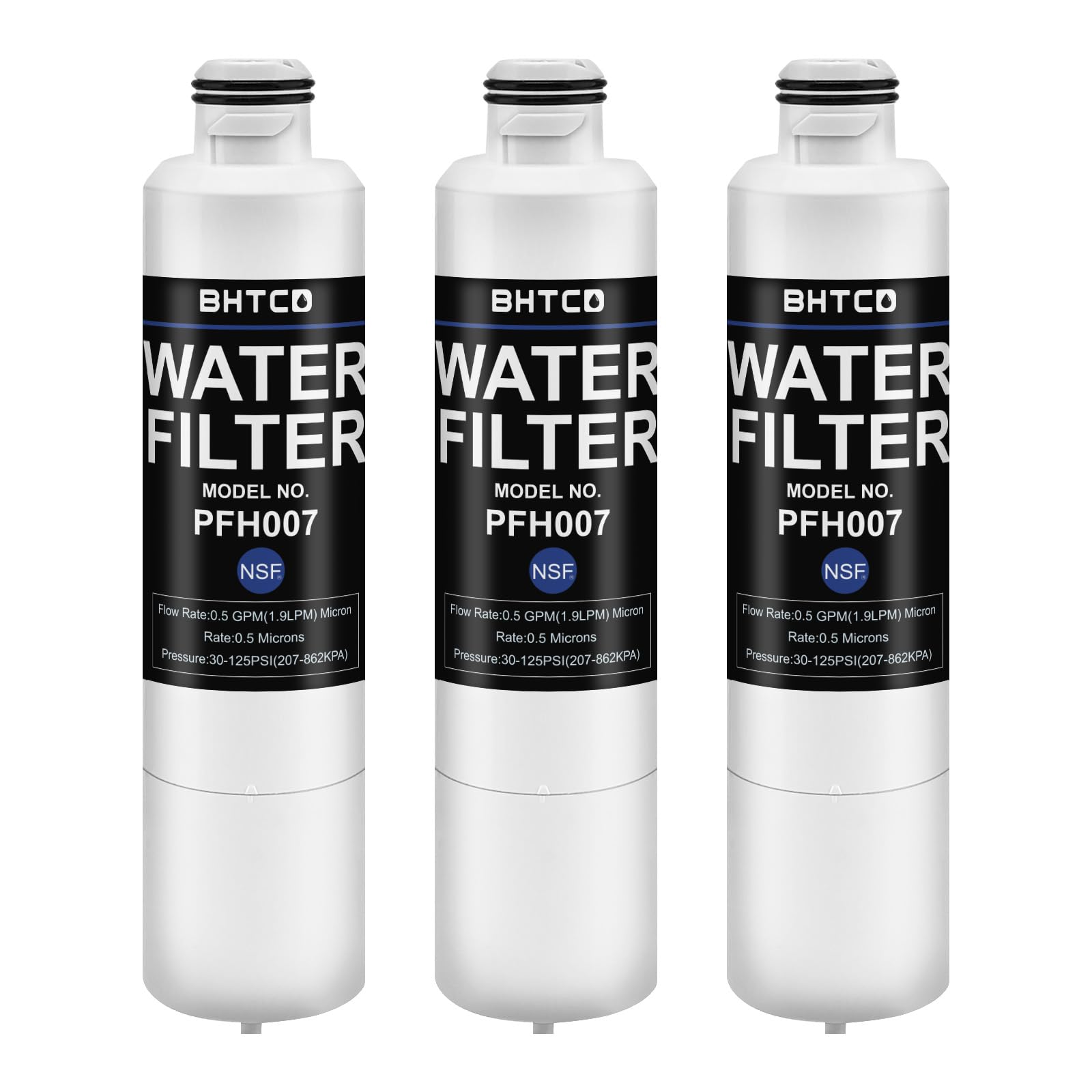 Photo 1 of Water Filter for Samsung Refrigerator RF263BEAESG, RF261BEAESR, RF25HMEDBSR, RF263TEAESR, RS261MDRS/XAA, RH25H5611SR (all AA Included) Model Replacement - 3 PCS