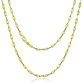 BHUBREA 925 Sterling Silver 2mm Chain Necklace for Women Thin Mirror Chain Dainty Cute Choker Necklaces for Women 16 18 20 Inch