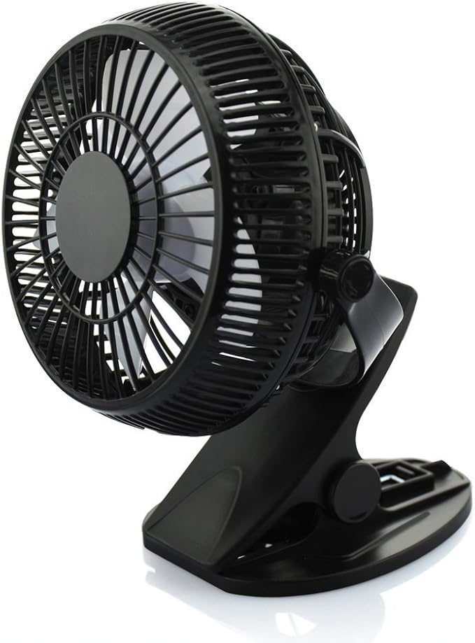 Misula 5" USB Powered 360 Degree Rotatable ClipOn Mini Fan Table Fan