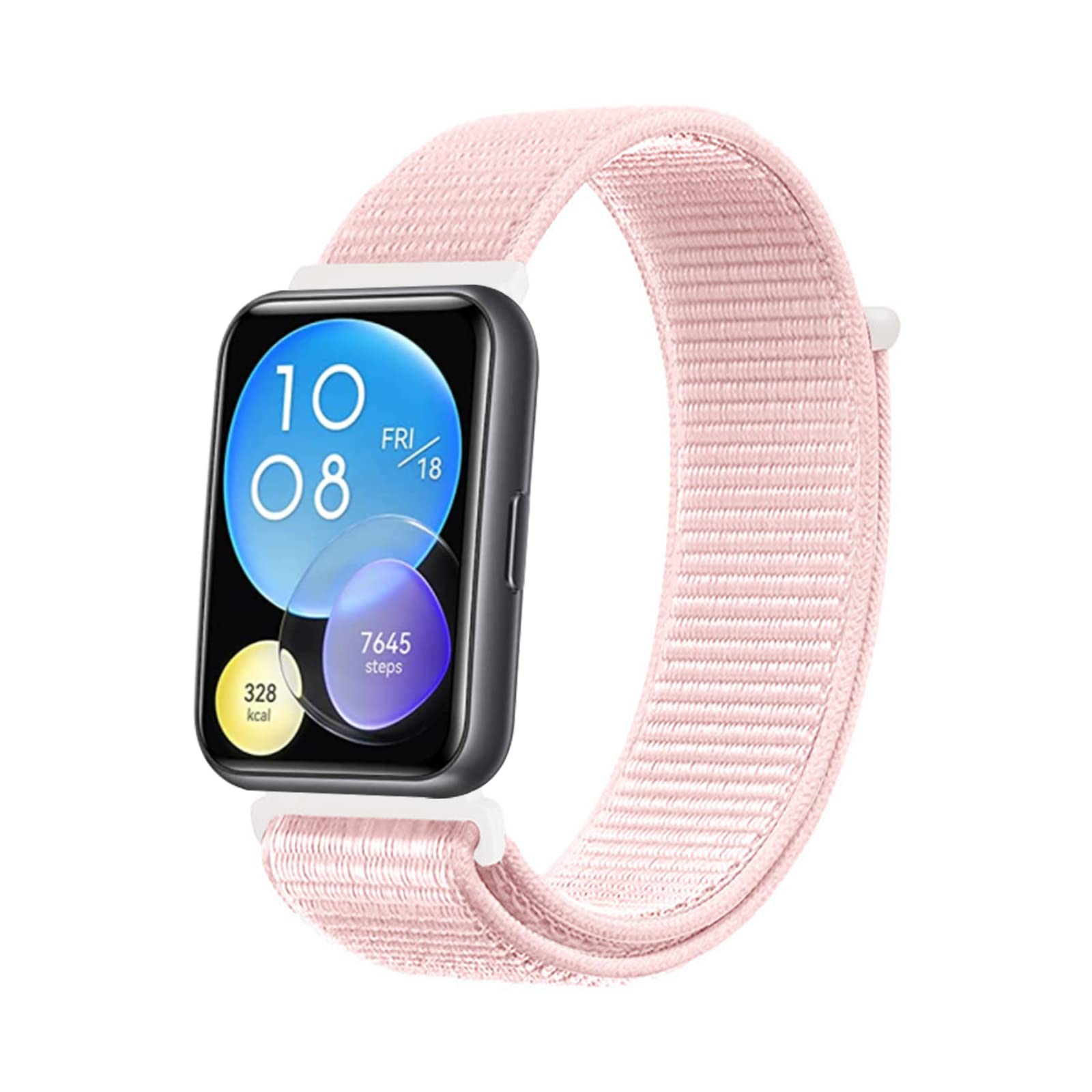 Solo Loop Bracelet Compatible with Huawei Watch Fit 2 Nylon Sport Bracelets for Men Women Stretchy Replacement Compatible with Huawei Watch Fit 2 (8)