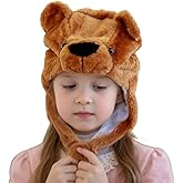 PENINSULA LOVE Kids Animal Hat Plush Dog Tiger Rabbit Party Cosplay Hat Funny Warm Earflap Cap