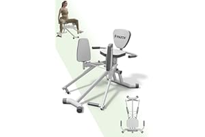 PAETA Hip Abductor Machine for Home Gym, Glute Workout Equipment for Thigh & Butt Toning, Compact Glute Machine Home Gym, 3-Level Resistance, Pink