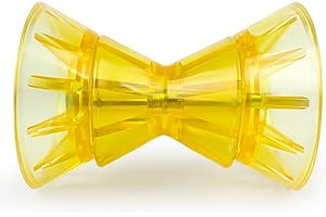 BALAVA Boat Trailer Roller,3inch/4inch Boat Rollers for Trailer,Bow Roller with Bells and Bolt,1/2 in Shaft Boat Trailer Bow Stop, Great for Boat Trailer Bracket(Black/Blue/Orange/Yellow)