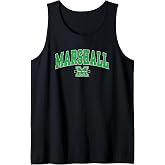 Mens Marshall Thundering Herd Arch Over Black Tank Top