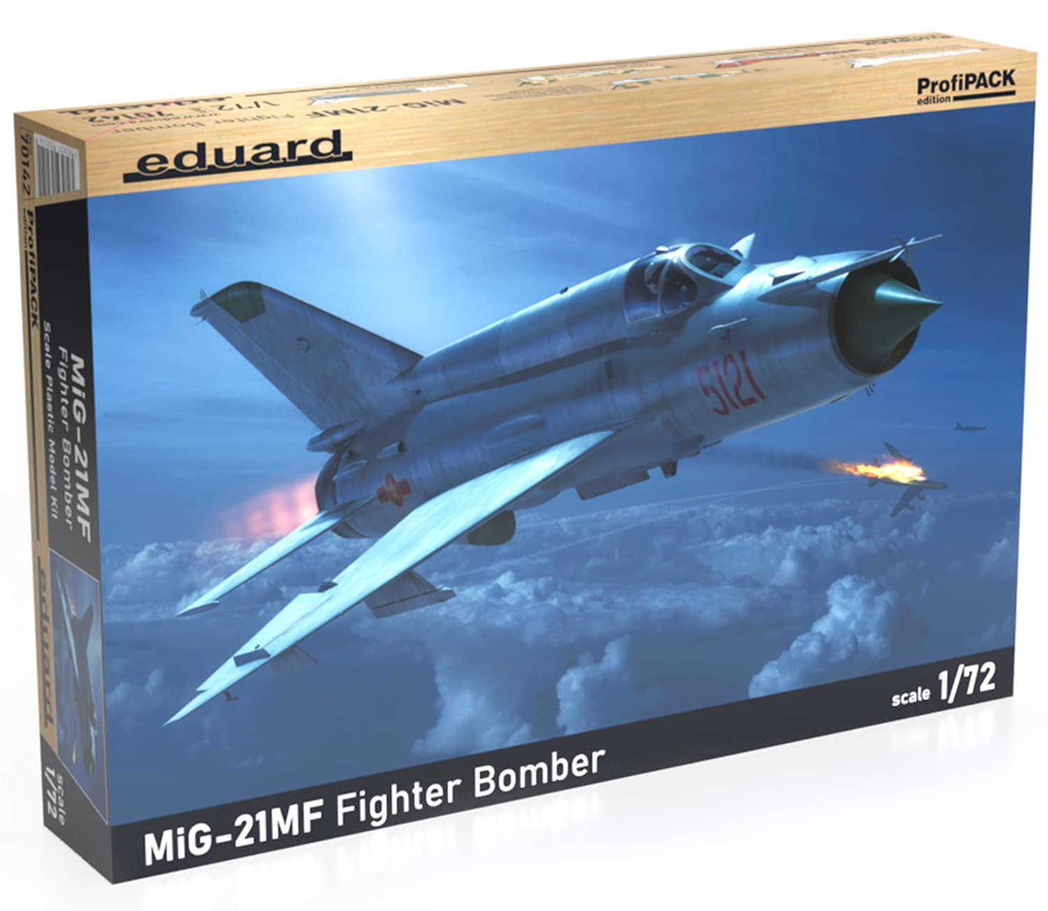 Eduard Kit 1:72 Profipack -MiG-21MF Fighter-Bomber