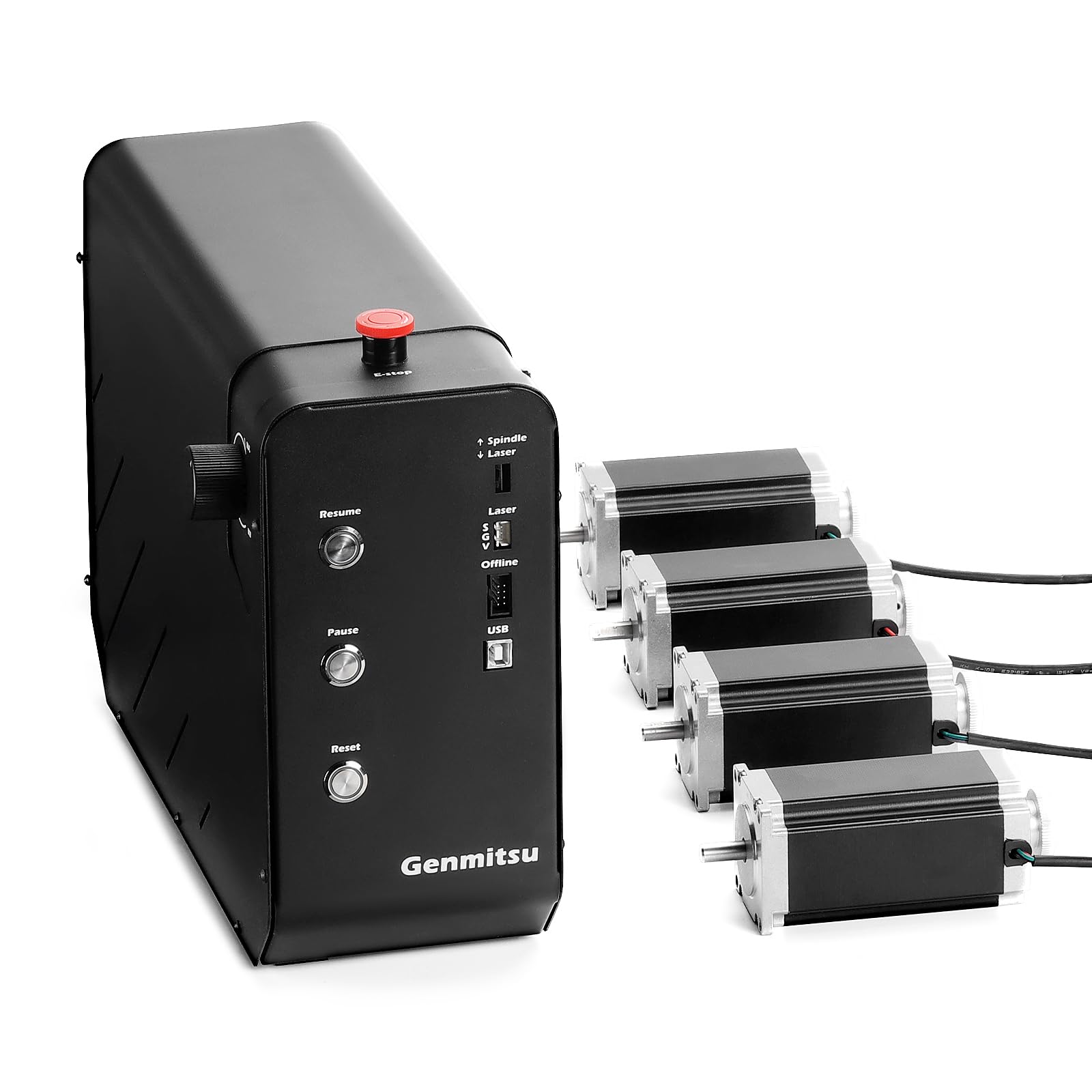 DM542 Driver CNC Control Controller Box with 4PCS Nema 23 112mm Stepper Motors, Upgrade Kit for Genmitsu PROVerXL 4030 V1 CNC Router Milling Engraving Machine