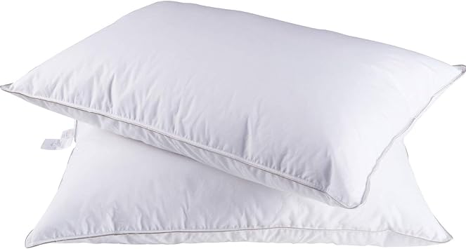 Amazon Com Sheone 2 Pack Natural Goose Down Feather Pillows For