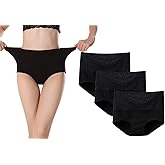 Kinyanco High Waist Tummy Control Panties for Women, Cotton Underwear No Muffin Top Shapewear Brief Panties