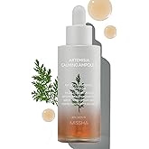 MISSHA Artemisia Calming Ampoule 1.69 Fl oz / 50ml - Face Serum for Sensitive Skin, Korean Skin Care with Double-Fermented Mugwort Extract, Soothes Redness, Acne & Irritation