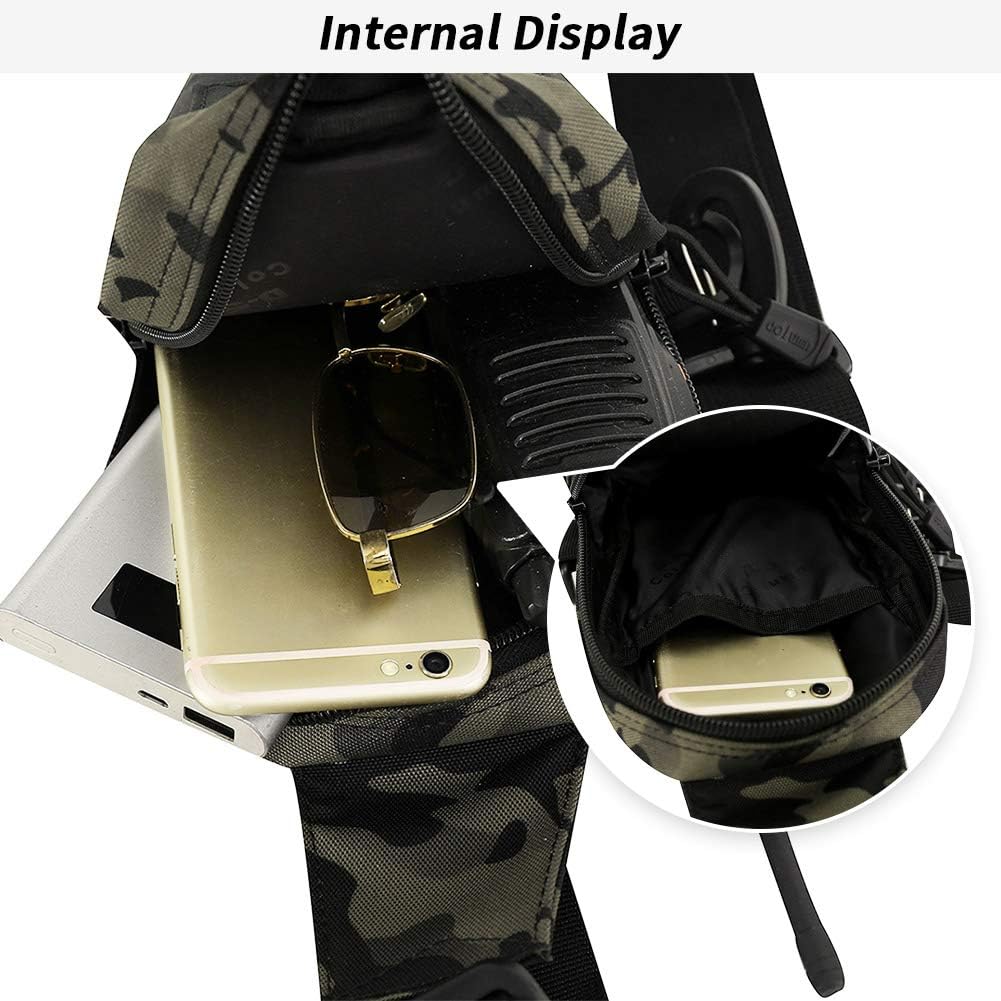 Huntvp Mini Tactical Chest Sling Bag Molle Shoulder Bag Crossbody Bag for Daily Use Outdoors - Image 5