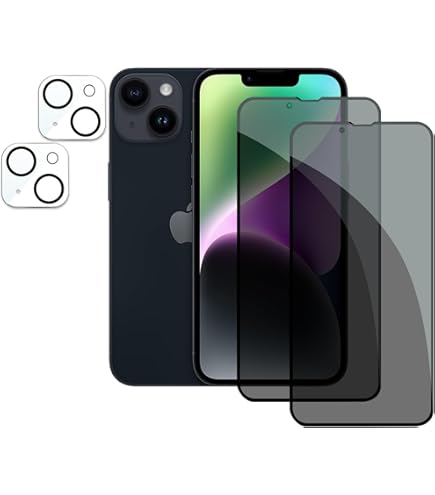 Protection écran Verre Trempé Anti-espion Pour IPhone 14/13/13 Pro (6,1") - 9H, Bords 2,5D