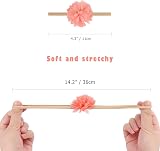 DRESHOW 10 Pack Baby Headbands and Hair Bows Nylon One Size Fits All view 2