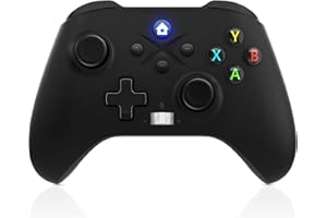 NONBLIEP PC Controller 2.4G Wireless Gaming Controller for PC Windows Steam, PC Gamepad with Rechargeable Battery, Upgraded Joystick, TURBO Function (Connecting to Xbox Consoles is Not Supported at this Time)