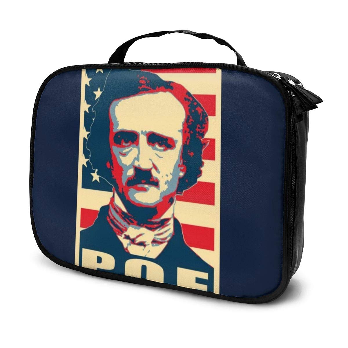 Multi-Functional Bag With Compartments Edgar Allan Poe Pop Art Professional Cosmetic Pouch Travel Kit Makeup Boxes Makeup Bag