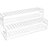 96-Slots Pen Display Stand,2-Tier Acrylic Pen Holder for Craft Shows,12mm Beadable Pens Stand Paint Brush Holder Pencil Organizer Makeup Brush Rack Art Brush Organizer for Office Desk School Supplies