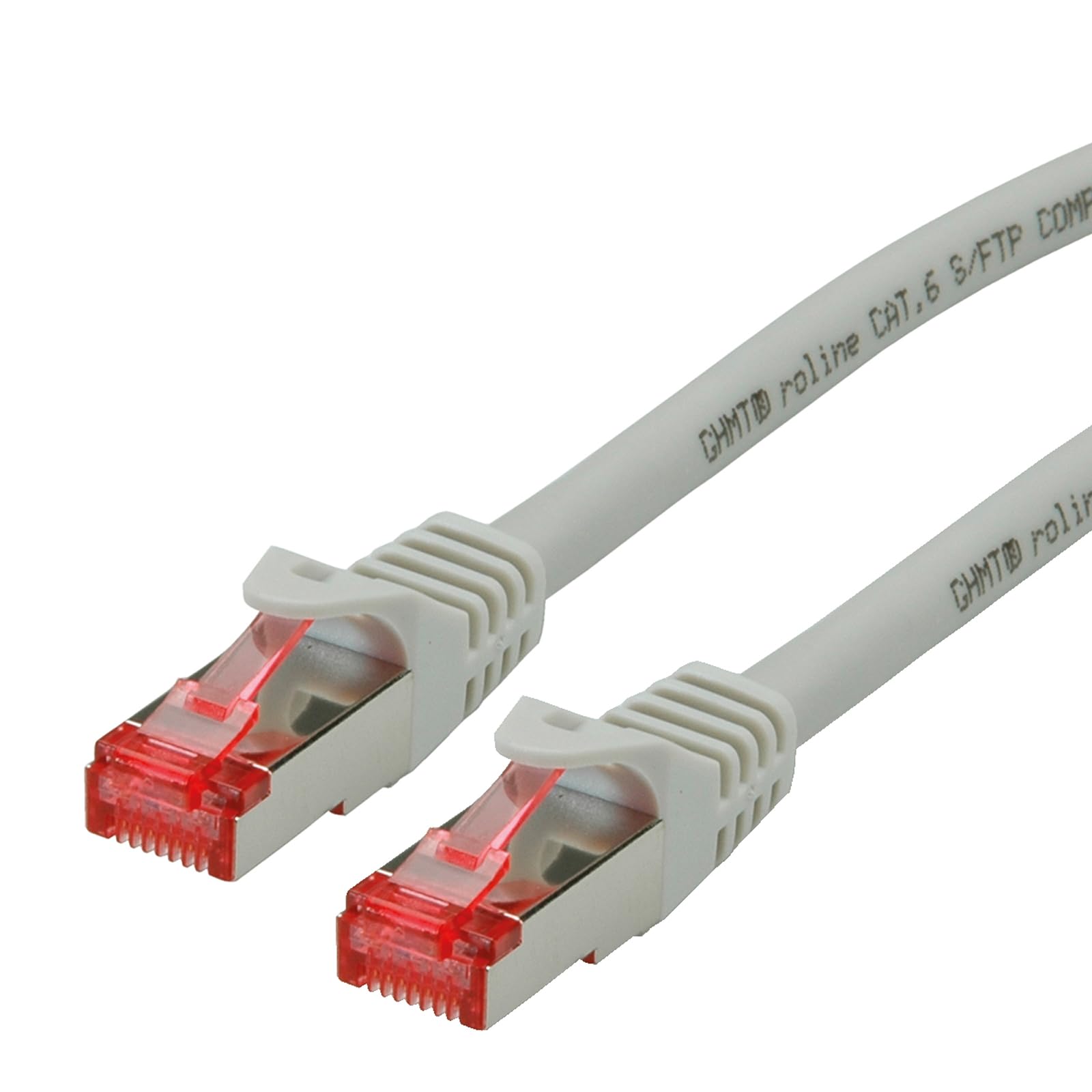 Roline S/FTP Patch cable Cat 6 Component Level LSOH, grey, 15 m