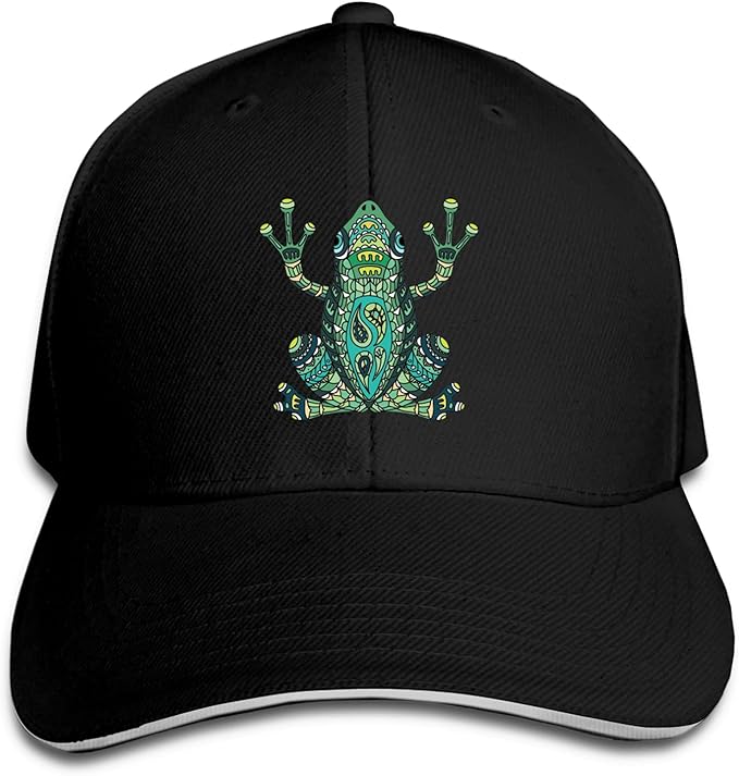AUDNEDB Inspirational Frog Baseball Cap Men Women Classic Sports Casual