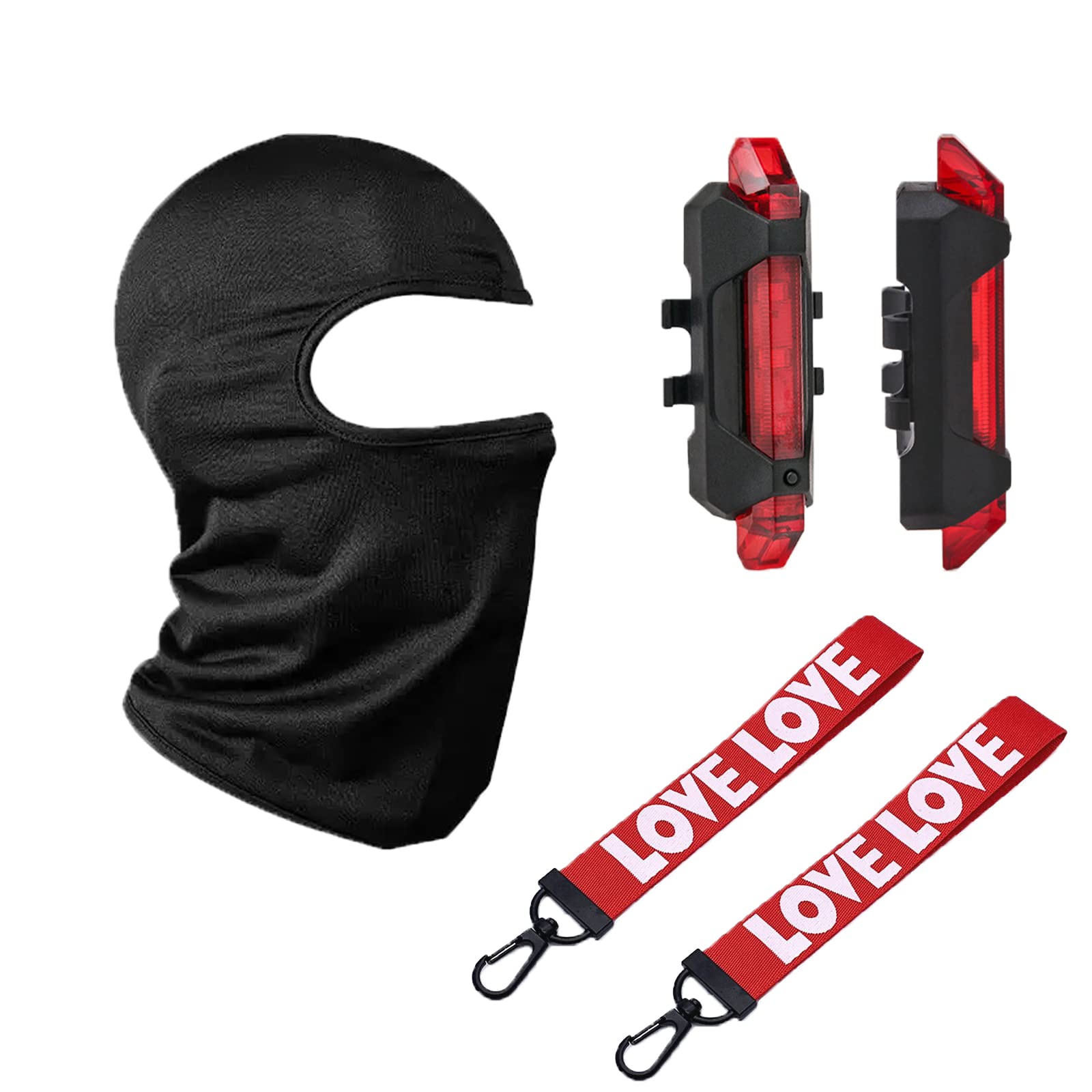 JAUPTO PipeHair Punk Mask Helmet,LED Light Futuristic Techwear Mask,Sci-Fi Full-Face Punk Helmet Costume Accessory