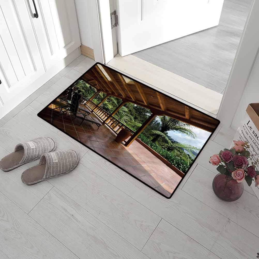 SCOCICI1588 Floor Mat Patio, Terrace with Tropical View