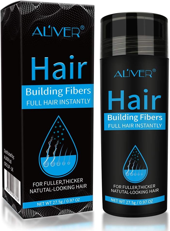 Hair Building Fibers, Hair Powder Spray, Hair Loss Concealer Fiber,Hair Fibers for Men and Women (Dark brown)
