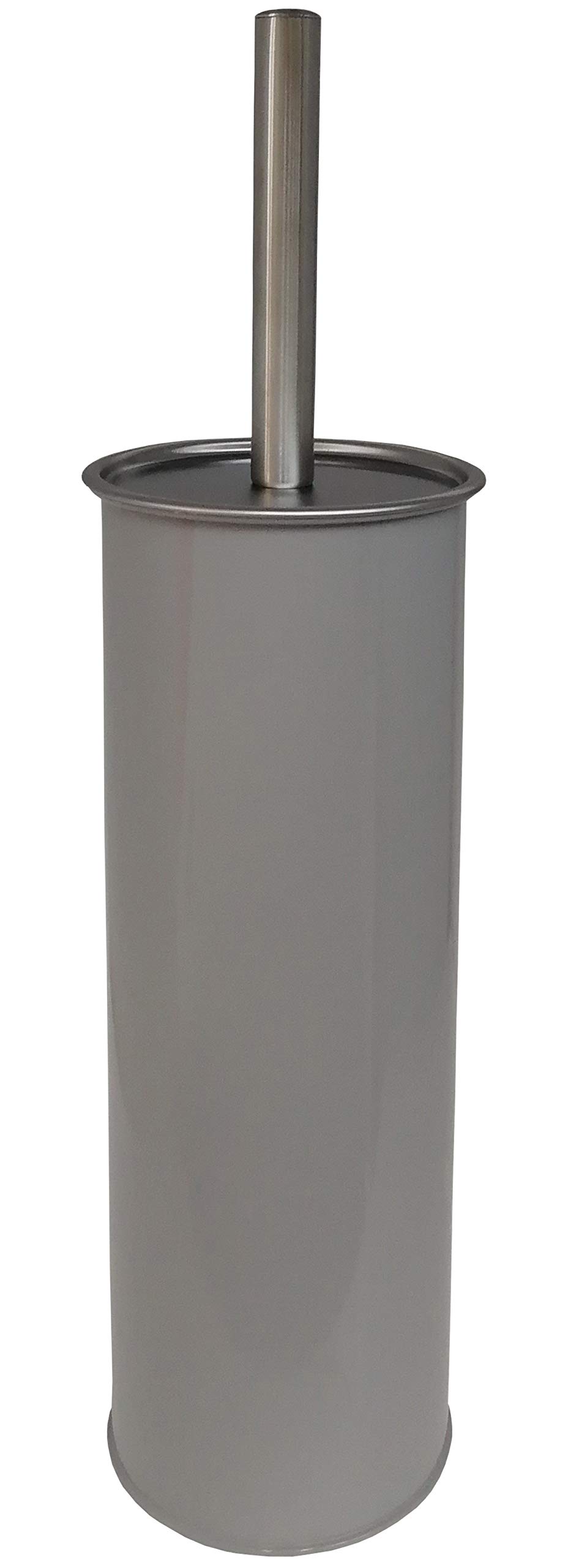FurnitureXtra™ Classic Style Powder Coated Epoxy Steel Toilet Brush Holder (Grey)