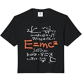 E=mc2 Science Equations Math Physics Formula Einstein Theory Comfort Colors Crop Top