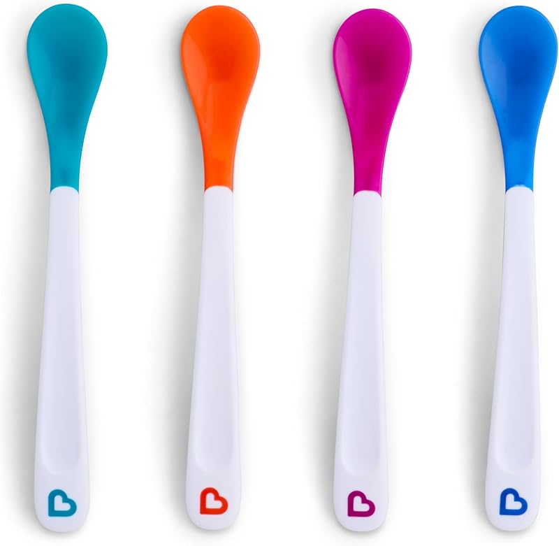 Munchkin White Hot Toddler Spoons 4 Pack Colour Changing Heat Alert