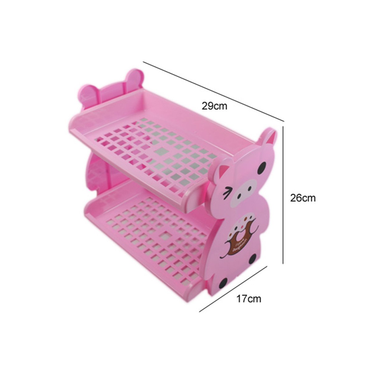 LONGQI Panier de Rangement Animal Plastique Fixations pour Étagère