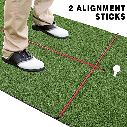 CHAMPKEY PRO Golf Hitting Mats Premium Turf with Rubber Foam Padding
