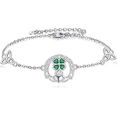 Claddagh Bracelet 925 Sterling Silver Claddagh Irish Celtic Knot Good Luck Jewelry Gifts for Women Female Mother Lover